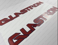 Glastron Boat Logo Red/Blue Decals Set of 2 Glastron Boat Logo Red/Blue Decals Set of 2